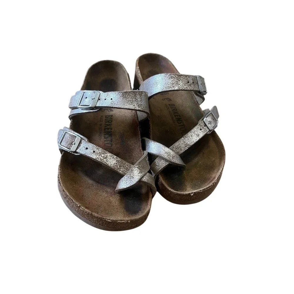 Birkenstock Mayari Womens Thong Sandals Beige Size US 4 EU 35